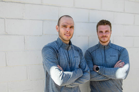 Rögles målvakter Johan Gustafsson och Christoffer Rifalk