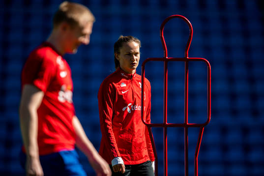 Mats Møller Dæhli and Caroline Graham Hansen of the