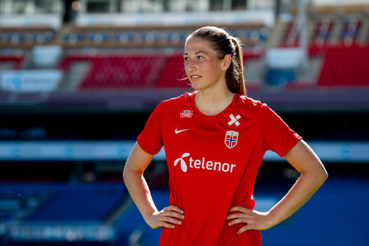 Goalkeeper Cecilie Hauståker Fiskerstrand of the Norwegian