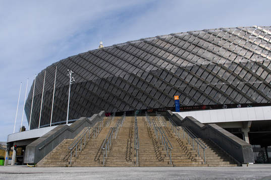 Exteriör av Tele2 Arena