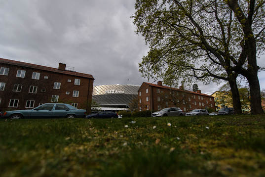 Exteriör av Tele2 Arena