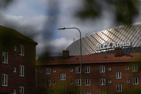 Exteriör av Tele2 Arena
