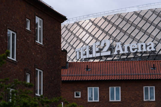Exteriör av Tele2 Arena