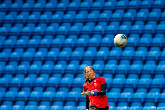 Goalkeeper Cecilie Hauståker Fiskerstrand of the Norwegian