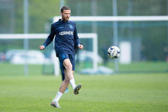 Marcus Berg deltar i en träning med IFK Göteborg