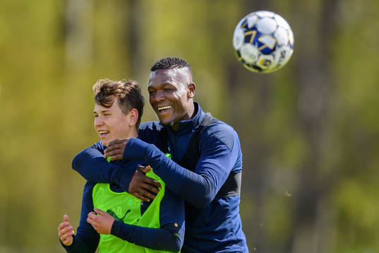 Alex Timossi Andersson och Alhaji Gero