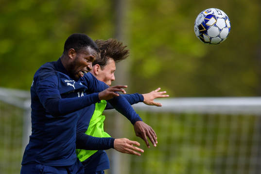 Mohammed Abubakari och Filip Sjöberg