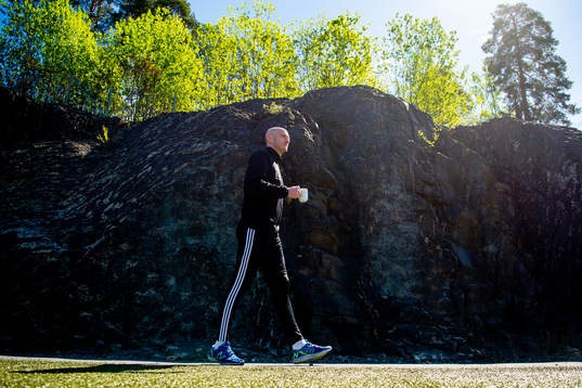 Erling Ola Fykse, sports director of Nesøya IL, looks