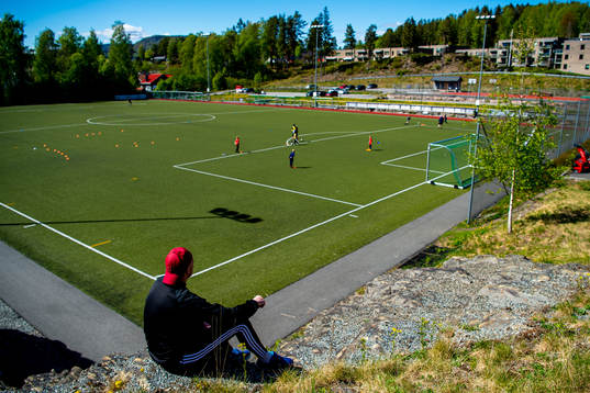 Erling Ola Fykse, sports director of Nesøya IL, looks