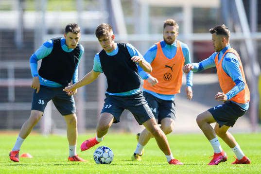 Samuel Adrian, Tim Prica, Lasse Nielsen och Arnór