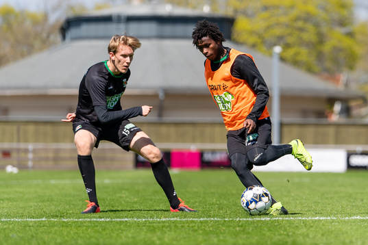 Varbergs Edwin Condrup och Adama Fofana