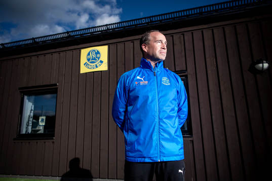 Ordförande i fotbollsklubben Lunds BK, Håkan Kerrén, på