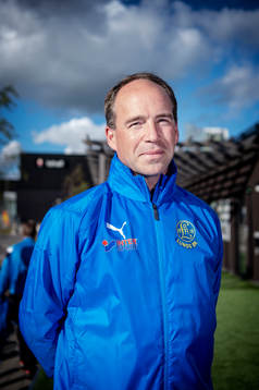 Ordförande i fotbollsklubben Lunds BK, Håkan Kerrén, på
