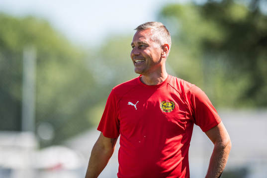 Mjällbys Tränare Marcus Lantz