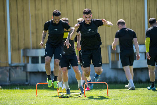 Mjällbys Mohanad Jeahze och Besard Sabovic