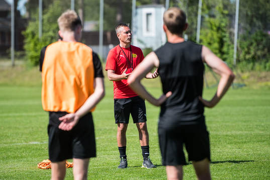Mjällbys tränare Marcus Lantz