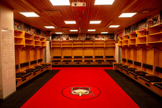 Eftermatch belysning. Malmö Redhawks har installerat ny
