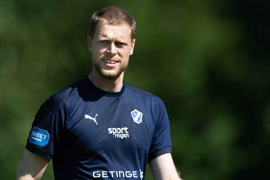 Halmstads målvakt Malkolm Nilsson Säfqvist