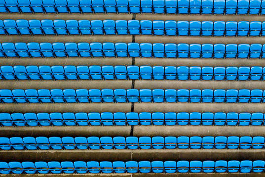 General view of empty seats at Ullevaal Stadion