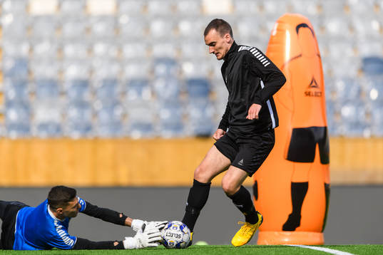 Målvakt Jonathan Viscosi och Adam Hellborg