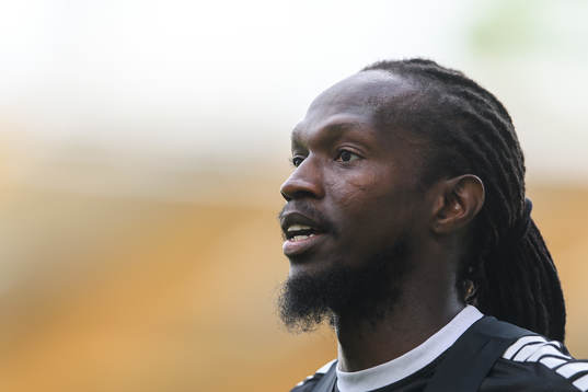 Kebba Ceesay nder en träning med Sirius