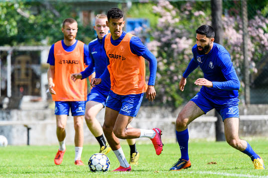Jacob Christiansen och Mouhammed Ali Dhainiunder en