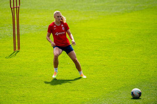 Kristine Leine of the Norwegian national football team