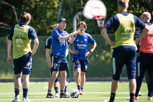 tränare Kim Bergstrand och Thomas Lagerlöf