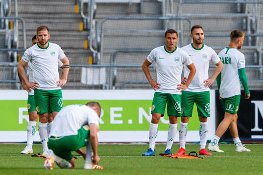 Hammarbys Darijan Bojanic och Jeppe Andersen, Muamer