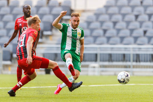 Hammarbys Muamer Tankovic gör 1-0