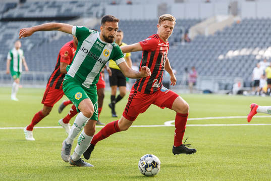 Hammarbys Abdul Khalili mot Östersunds Eirik Haugan