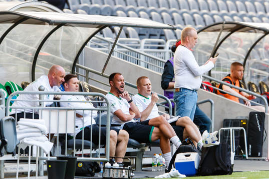 Hammarbys tränare Stefan Billborn och assisterande