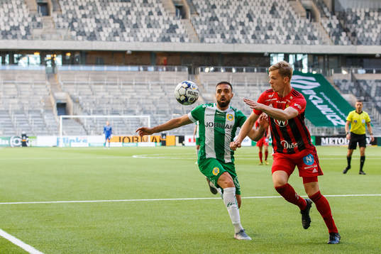 Hammarbys Abdul Khalili och Östersunds Eirik Haugan