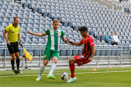 Hammarbys Darijan Bojanic och Östersunds Rewan Amin