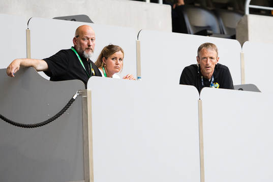 Hammarbys Håkan Leydner och Göran Rickmer, ansvarig