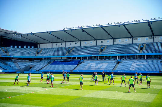 Spelarna på Eleda Stadion