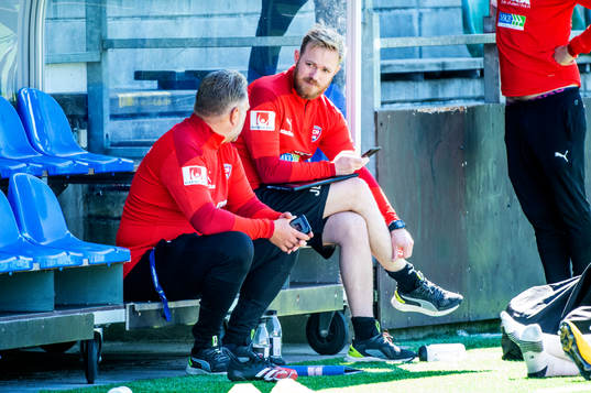 Rosengårds assisterande tränare Patrick Winqvist  och