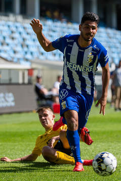 IFK Göteborgs Hosam Aiesh och Elfsborgs Jacob Ondrejka