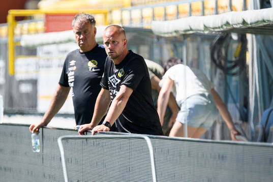 Elfsborgs U19 tränare Tobias Linderoth och Tony Lundkvist