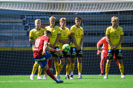 Elfsborgs Gustav Broman, Kevin Holmén, Noah Söderberg och