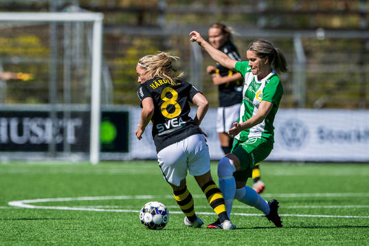 s Clara Härdling och Hammarbys Hanna Folkesson