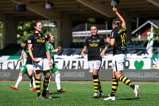s Sara Nordin och Adelisa Grabus jublar