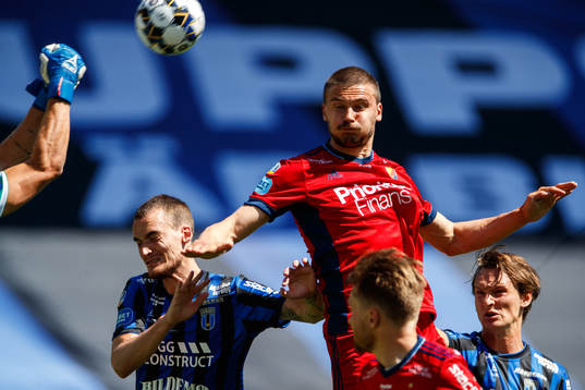 Djurgårdens Erik Berg och Sirius Adam Hellborg