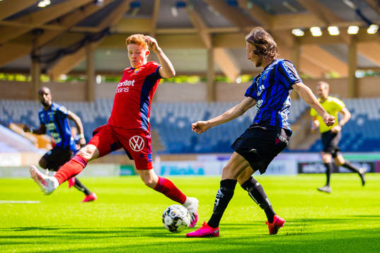 Djurgårdens Aslak Witry och Sirius Axel Björnström