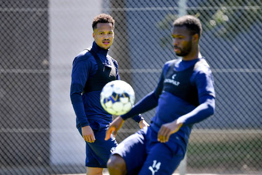 Marcus Olsson och Mohammed Abubakari