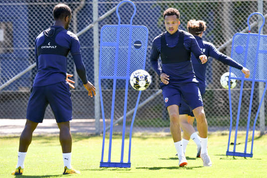 Mohammed Abubakari och Marcus Olsson