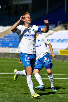 IFK Norrköpings Christoffer Nyman jublar