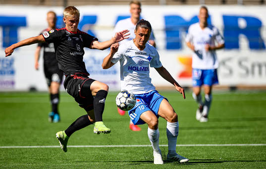 IFK Norrköpings Jonathan Levi och Kalmars Carl Gustafsson