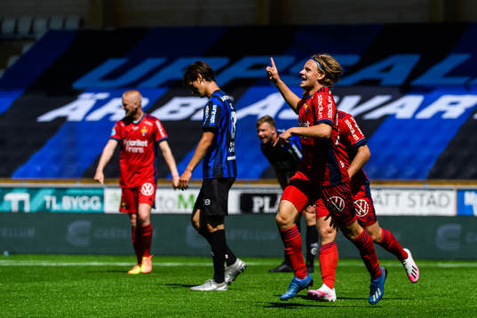 Djurgårdens Oscar Pettersson jublar