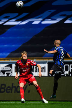 Djurgårdens Jonathan Augustinsson och Sirius Karl Larson